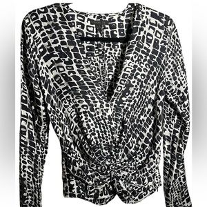 Rachel Zoe Animal Print Blouse